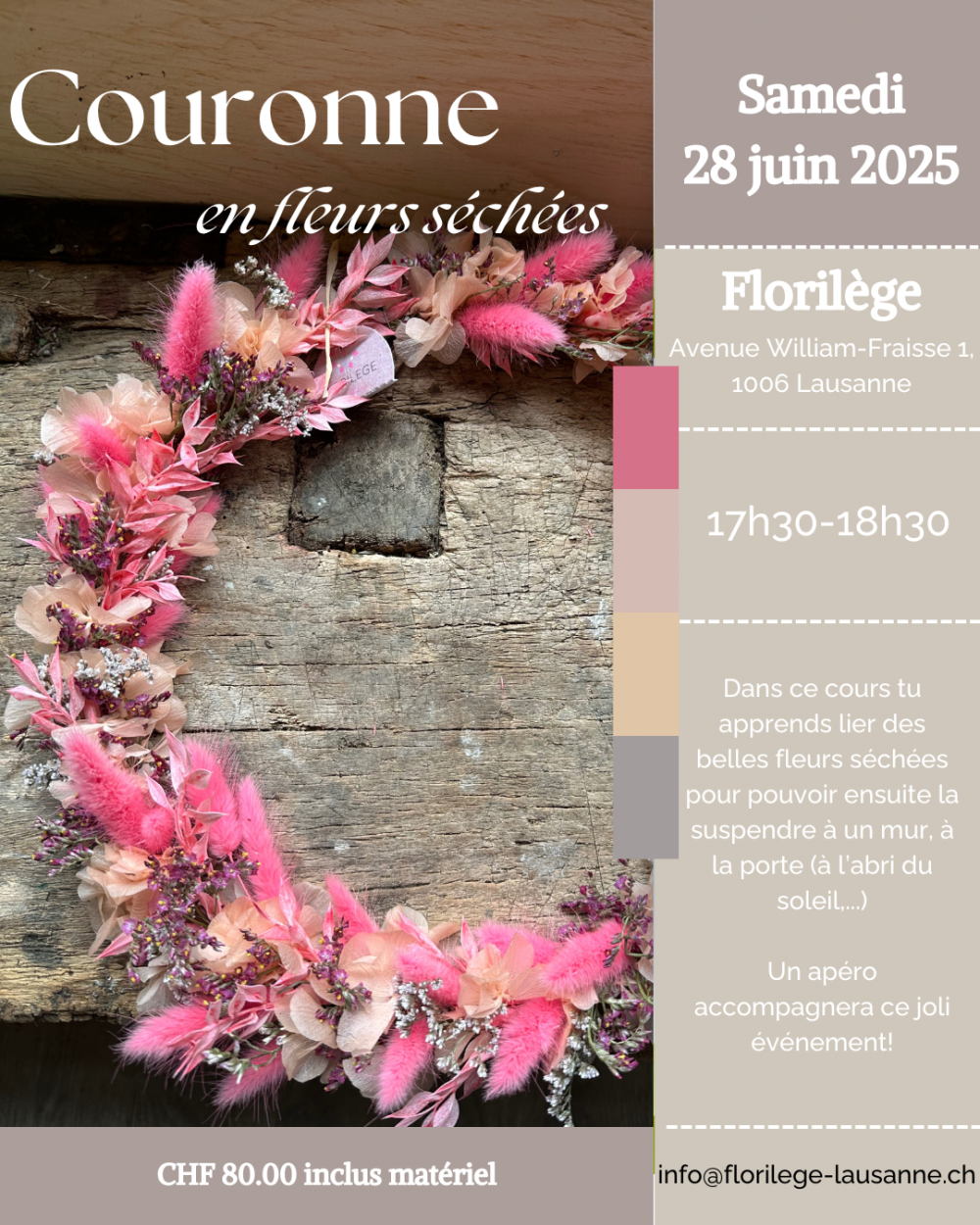 Atelier Couronne en Fleurs Séchées - 28.06.25